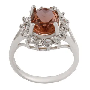 انگشتر نقره زنانه بازرگانی میلادی مدل سنگ الکساندریت طبیعی فول نگین برلاین بدون ریزش کد AW_644