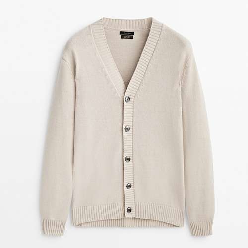 ژاکت مردانه ماسیمو دوتی مدل COTTON BLEND KNIT CARDIGAN