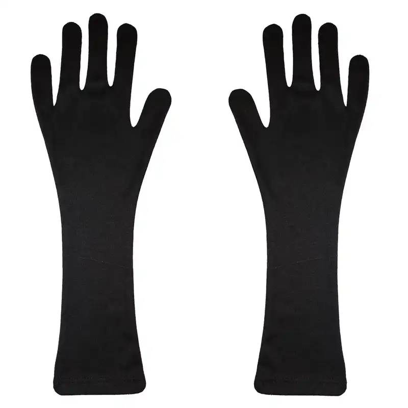 دستکش زنانه مدل ساق بلند کد 155 رنگ مشکی بسته دو عددی