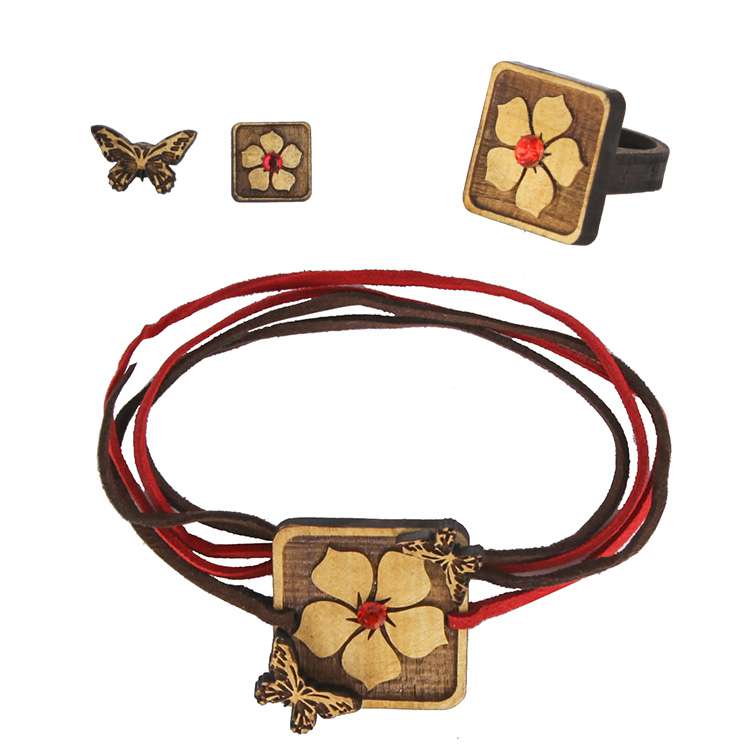 نیم ست زنانه طرح پروانه کد 363073