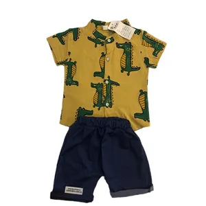 ست پیراهن و شلوارک نوزادی مدل  دایناسور