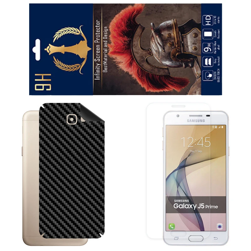 برچسب پوششی اینفینیتی مدل FC مناسب برای گوشی موبایل سامسونگ Galaxy J4 Plus به همراه محافظ صفحه نمایش