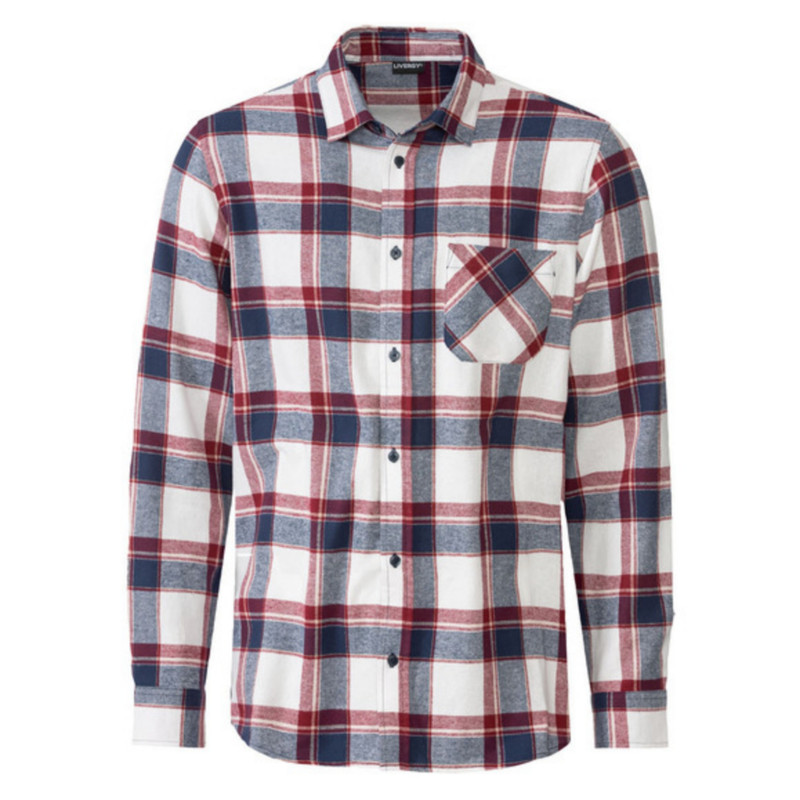 پیراهن آستین بلند مردانه لیورجی مدل FlannelCasualWarmShirt4