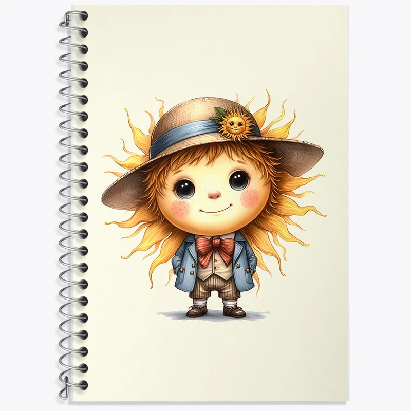 دفتر لغت 50 برگ خندالو طرح خورشید کیوت کد F6181