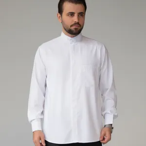 پیراهن آستین بلند یقه دیپلمات مردانه مدل S101