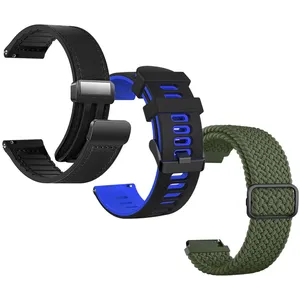 Sprig LHB Mix Band for Garmin Size 20mm Vivomove / Style / Vivomove 3 / Forerunner 645 / 245 smartwatch 3 in pack