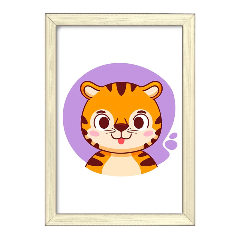 تابلو خندالو طرح ببر حیوانات بامزه کد 37153