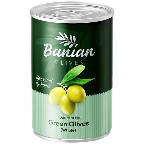 زیتون سبز با هسته بانیان - 420 گرم 