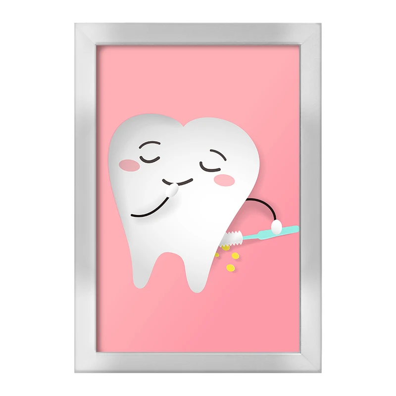 تابلو خندالو طرح دندان و دندان پزشکی کودکانه کد 36707