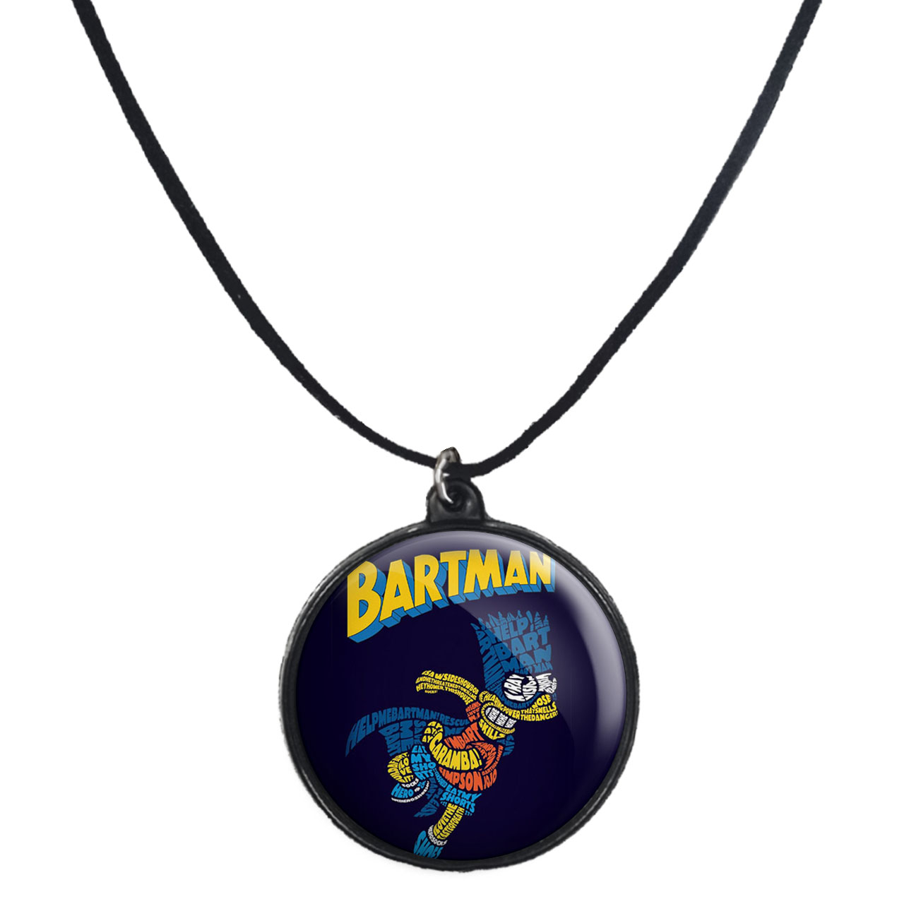 گردنبند پرمانه طرح سیمپسون ها کد pmb.21272 مدل دو طرفه