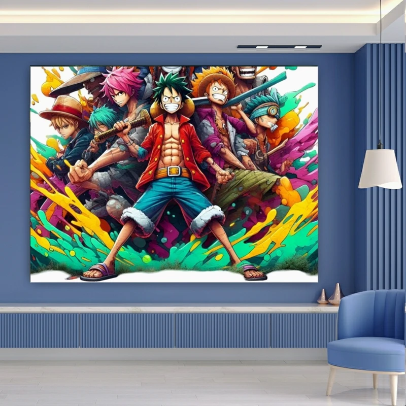 تابلو بوم طرح انیمه مدل وان پیس کد GR903