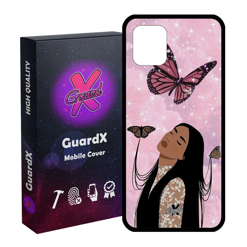 کاور گارد ایکس طرح Girl مدل Glass10297 مناسب برای گوشی موبایل سامسونگ Galaxy Note 10 Lite