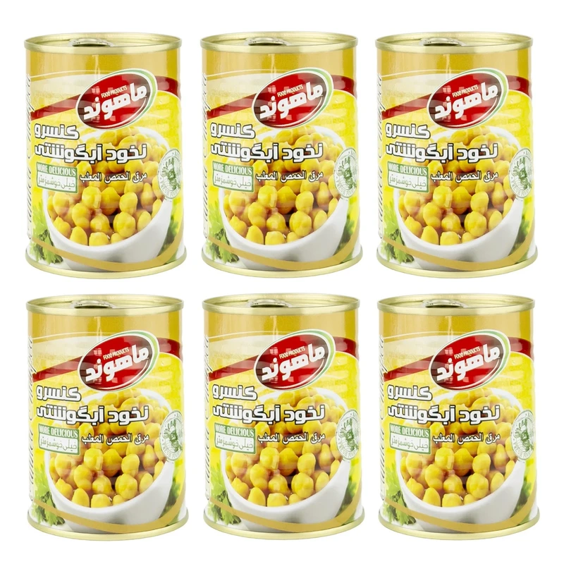 کنسرو نخود آبگوشتی ماهوند - 350 گرم مجموعه 6  عددی