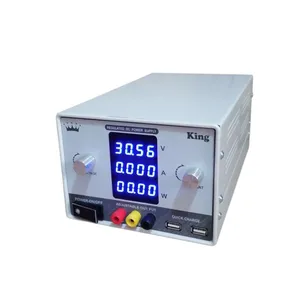 منبع تغذیه الکتریکی کینگ 30 ولت 10 آمپر مدل ATM-3010
