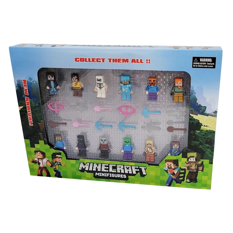 فیگور مدل ماینکرافت کد 200 مجموعه 12 عددی