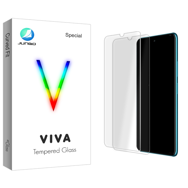 محافظ صفحه نمایش شیشه ای جانبو مدل Viva Glass مناسب برای گوشی موبایل سامسونگ Galaxy A32 4G بسته دو عددی