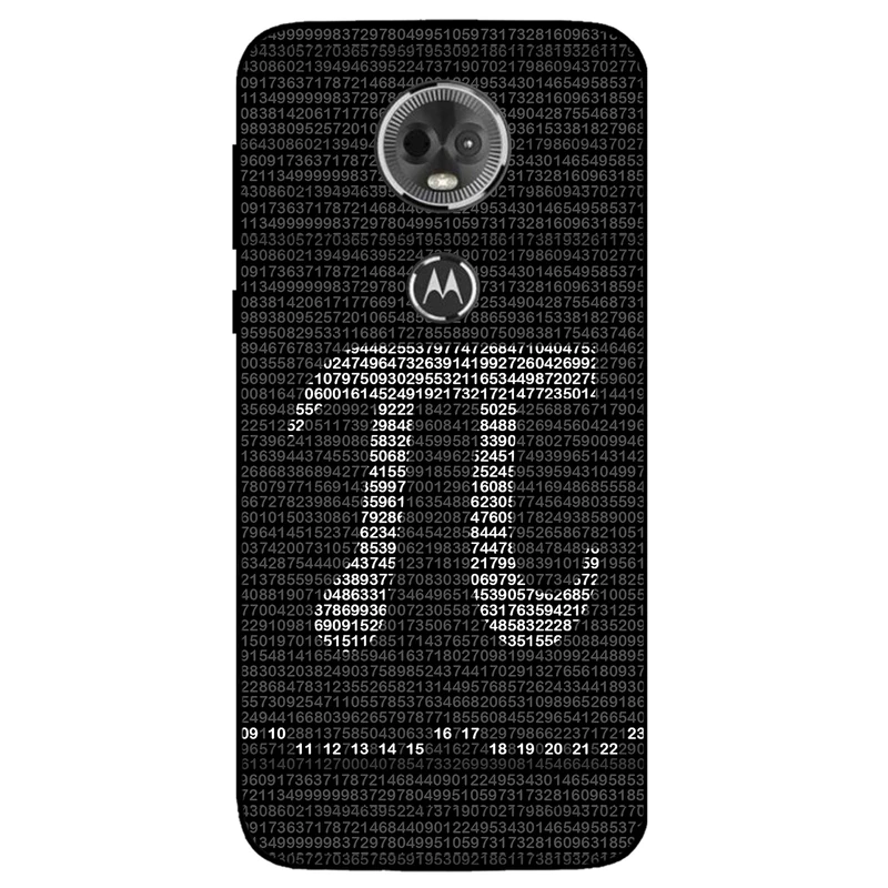 کاور مگافون طرح عدد پی مدل 7240 مناسب برای گوشی موبایل موتورولا Moto E5 Plus