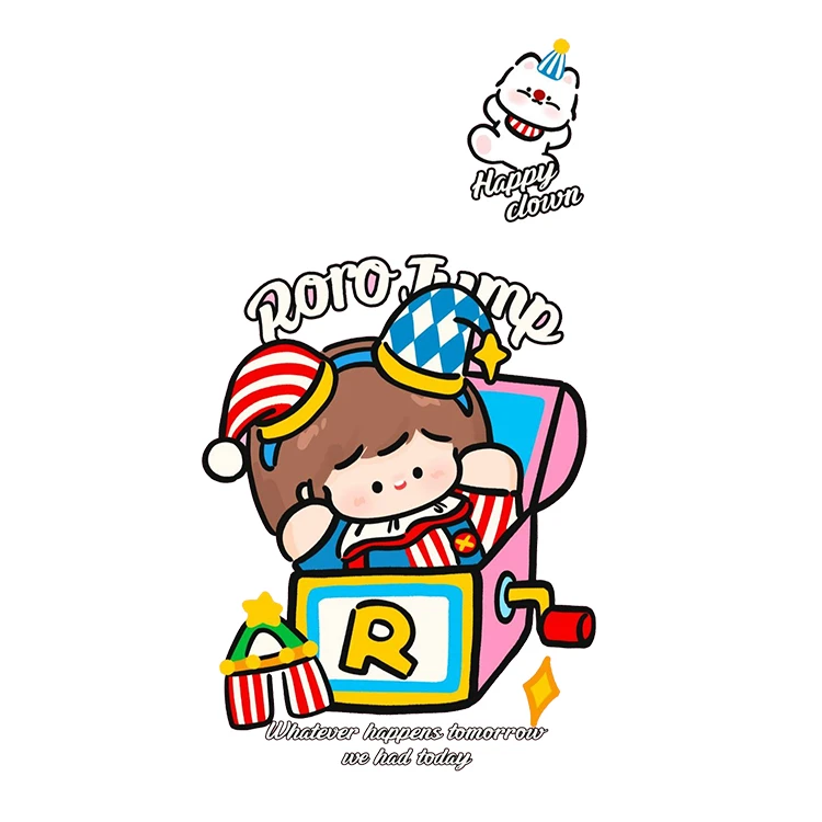 استیکر پارچه و لباس پاد آفرین مدل کارتونی کد S1855