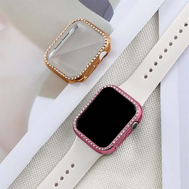 کاور قاب تک مدل SWAROVSKIGU مناسب برای اپل واچ Series 8 Aluminum 45 mm