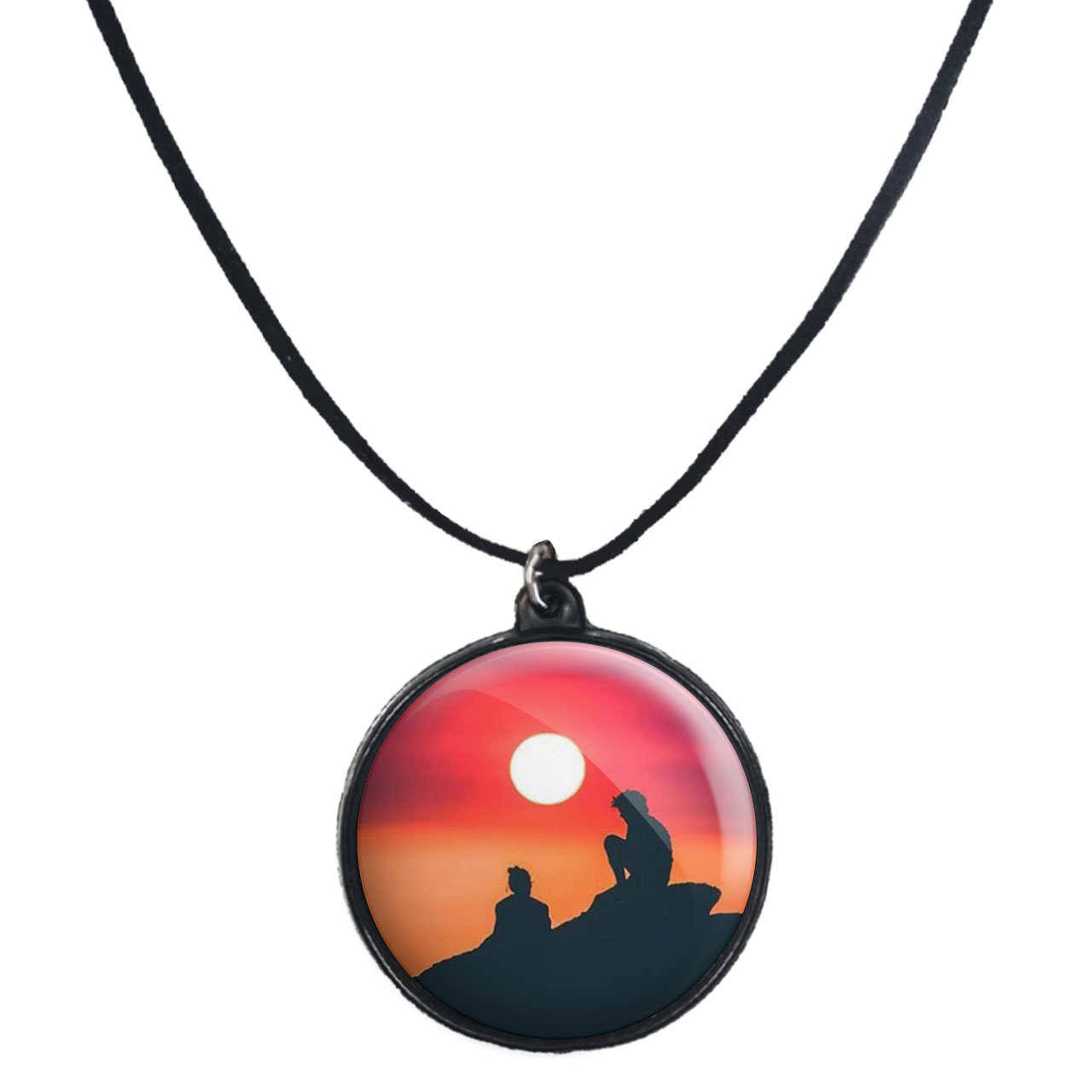 گردنبند پرمانه طرح عاشقانه کد pmb.5246 مدل دو طرفه