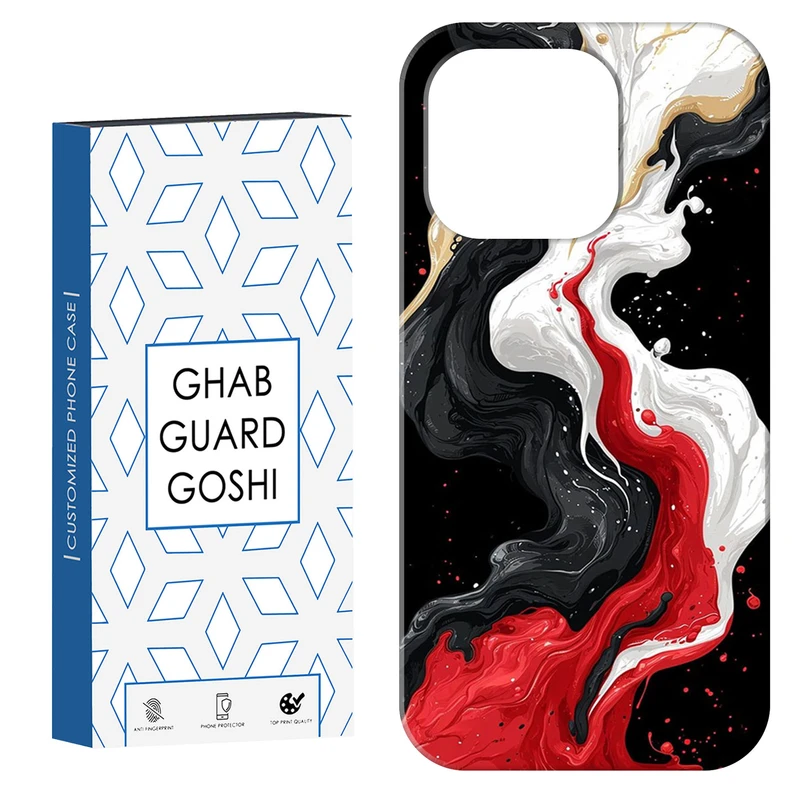 کاور قاب گارد گوشی طرح آبرنگی کد Dimo-582 مناسب برای گوشی موبایل اپل IPHONE 15 PRO MAX   