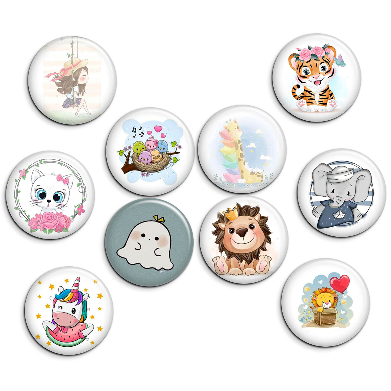 پیکسل پرمانه طرح cute کد pmg.5343 مجموعه 10 عددی