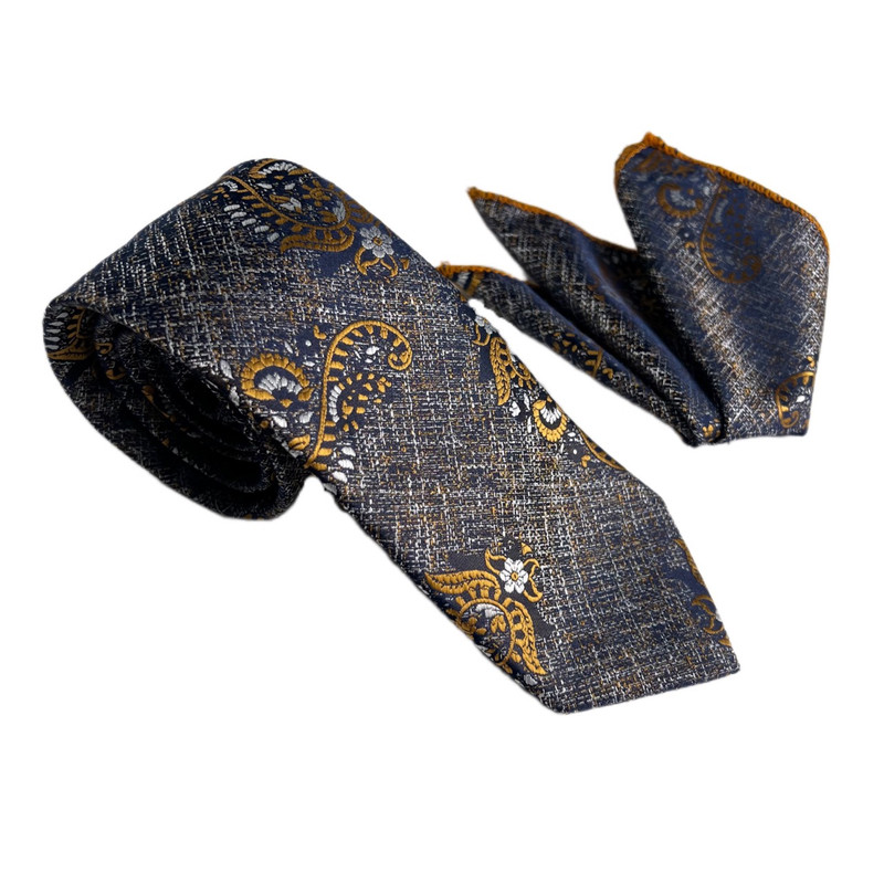 ست کراوات و دستمال جیب مردانه نسن مدل ZS333001