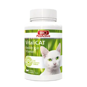قرص مولتی ویتامین گربه بایو پت اکتیو مدل VitaliCAT 9205 وزن 75 گرم