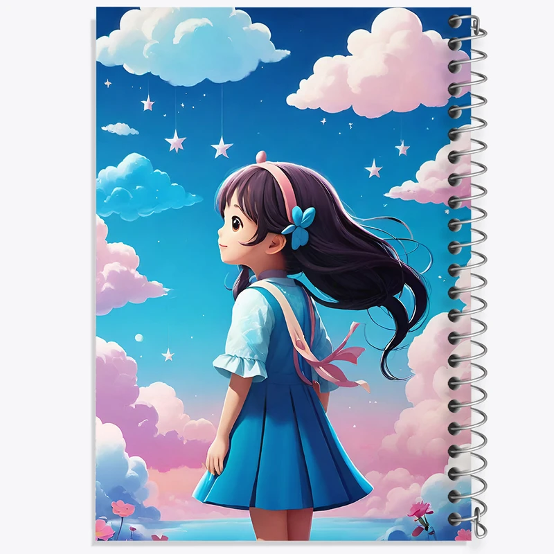 دفتر مشق 50 برگ خندالو طرح دخترانه کد N3413