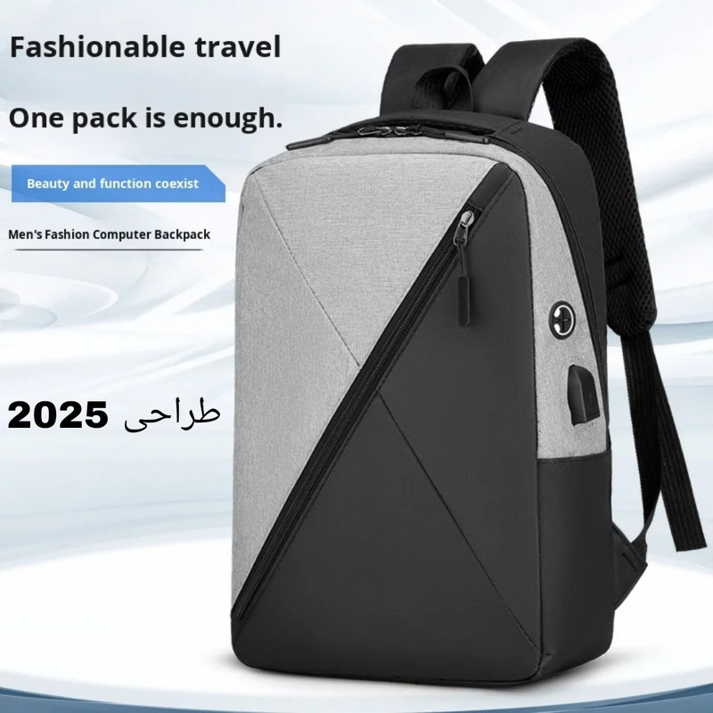 کوله پشتی لپ تاپ مدل Zero2025 مناسب برای لپ تاپ 13.1 تا 14 اینچی
