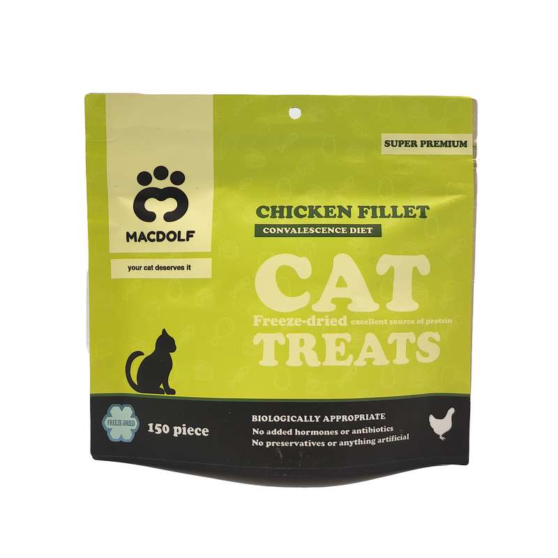 غذای تشویقی گربه مکدلف مدل Chicken Fillet وزن 100 گرم