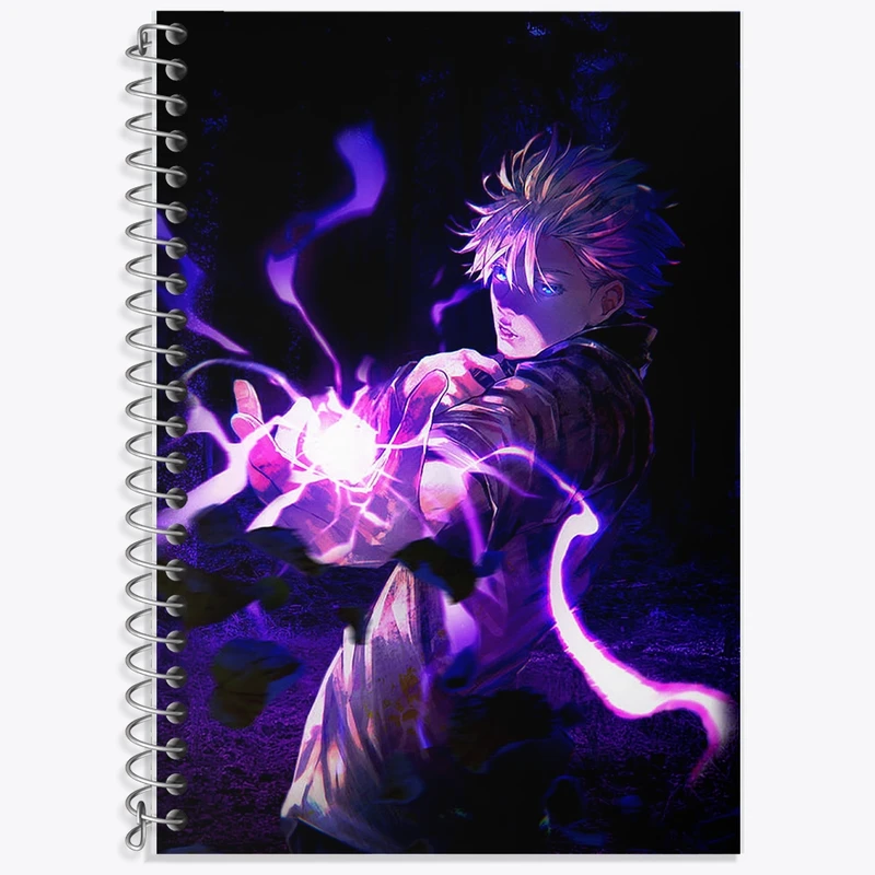 دفتر لغت 50 برگ خندالو طرح گوجو ساتورو انیمه جوجوتسو کایزن کد F751