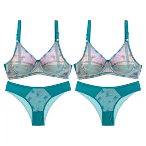 ست شورت و سوتین زنانه نوشه پوش کد 03-620 رنگ فیروزه‌ای بسته 2 عددی