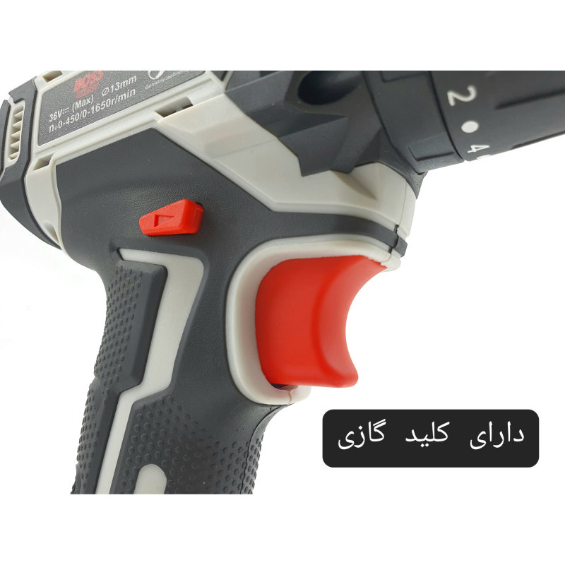   مجموعه 28 عددی دریل پیچ گوشتی چکشی شارژی صنعتی باس مدل BS0025 عکس شماره 14