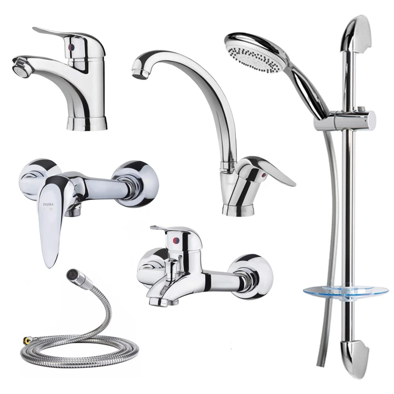 ست شیرآلات پادرا مدل آلفا  پلاس کد CR-6X مجموعه 6 عددی