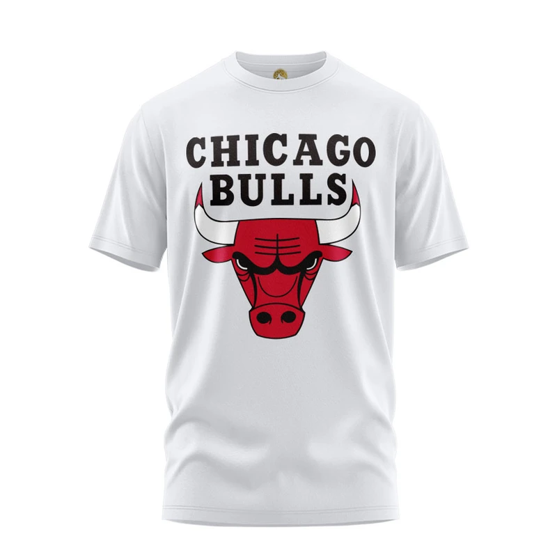 تی شرت آستین کوتاه مردانه هومرو مدل TW317 طرح بسکتبال تیم شیکاگو بولز