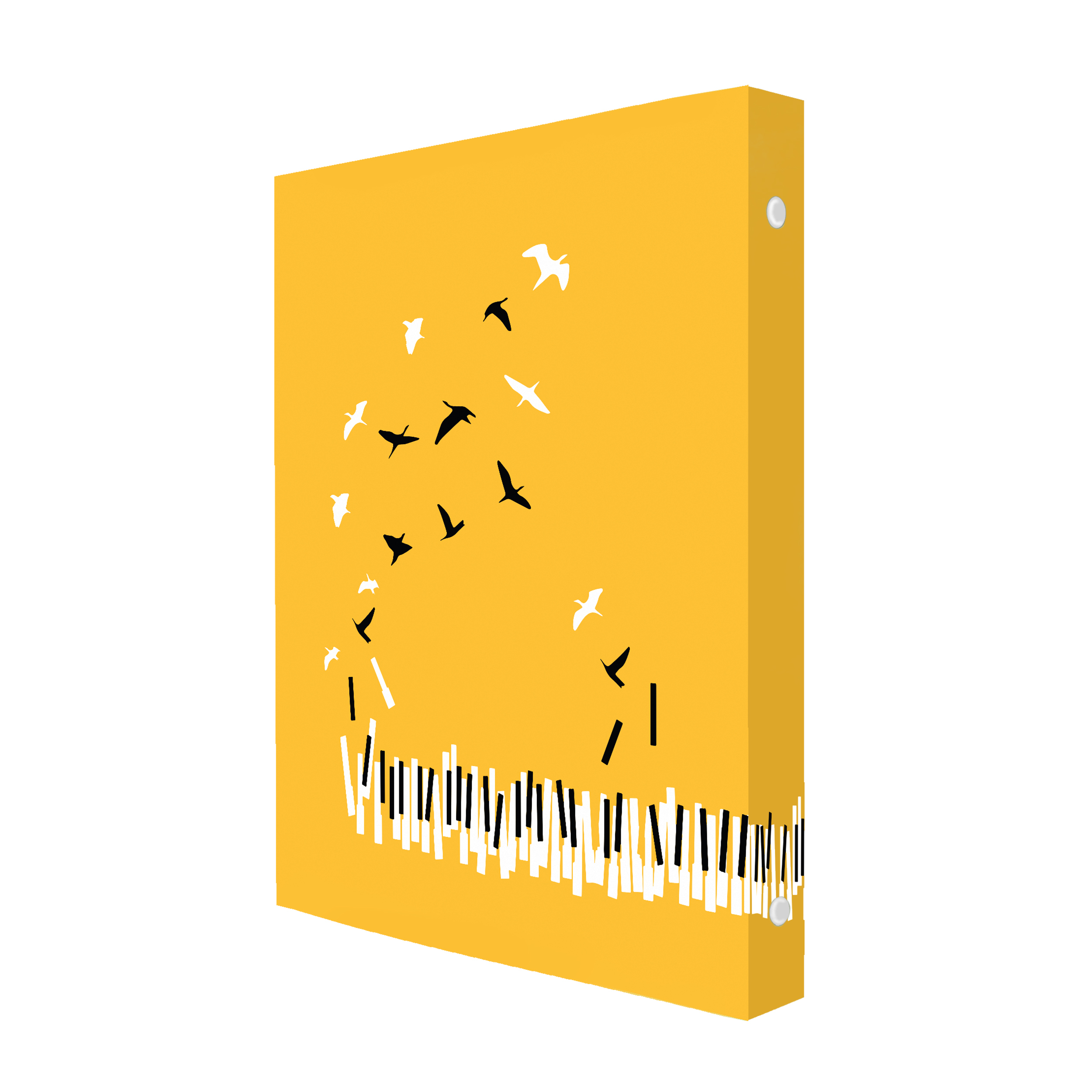 دفتر کلاسوری 100 برگ پدیده نقش مدل 26 حلقه طرح هنر پیانو