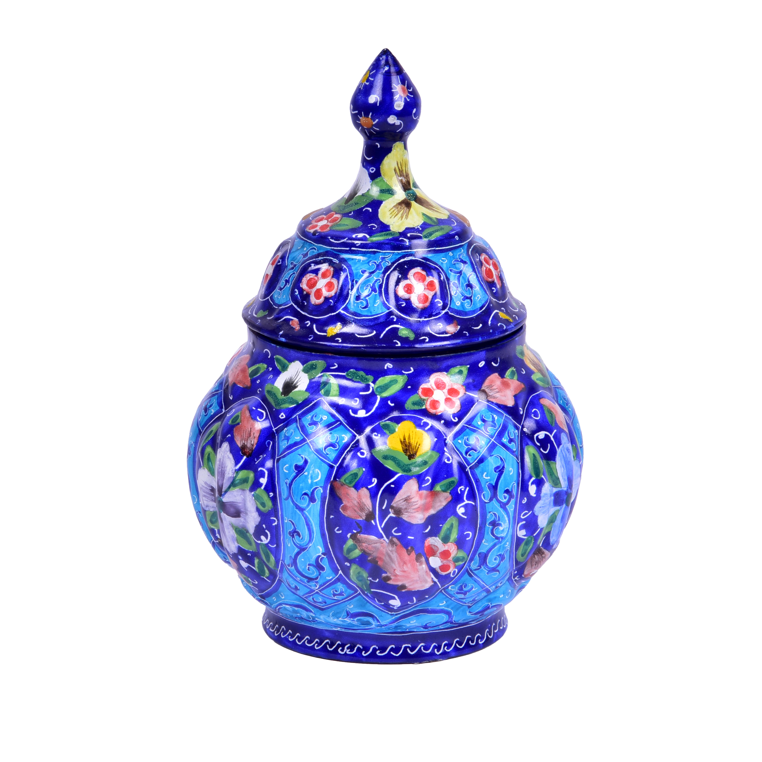 قندان میناکاری طرح شقایق کد 16
