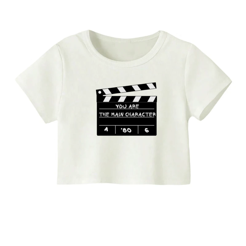 کراپ‌ تی‌شرت آستین کوتاه زنانه مدل کات