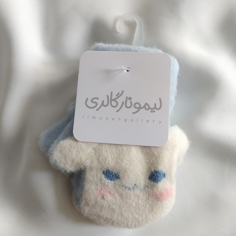 دستکش دخترانه لیمونار گالری مدل خرگوش بامزه