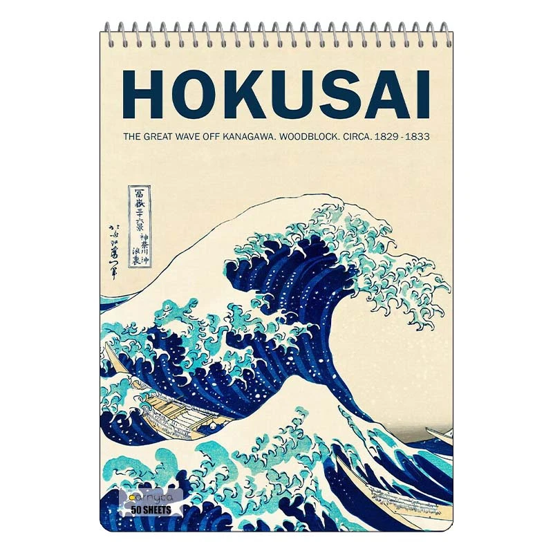 دفتر نقاشی 50 برگ سیمی کارنیکا طرح پوستر ژاپنی Japan poster کد 44801