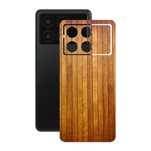 Remax cover sticker Leth model wood design suitable for Xiaomi Poco X6 Pro mobile phone