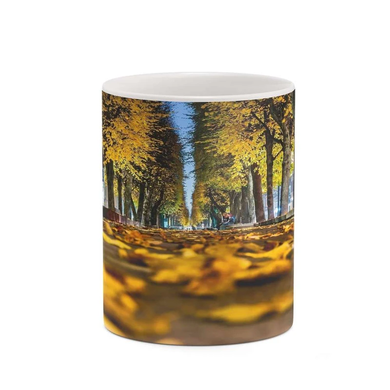 ماگ کاکتی مدل منظره پاییزی کد mgh18540