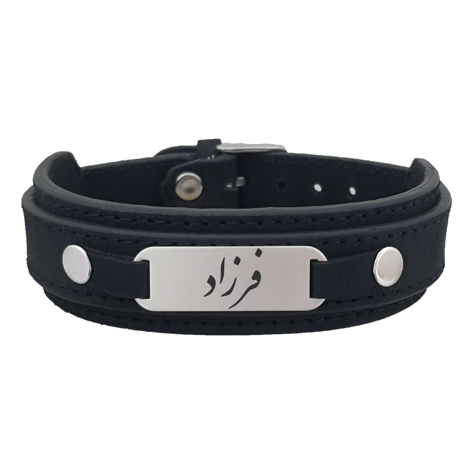 دستبند نقره مردانه ترمه ۱ مدل فرزاد کد Dcsf0266 -  - 1