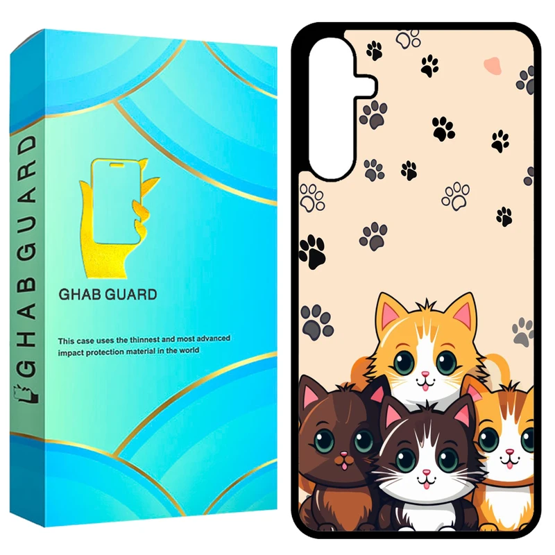 کاور قاب گارد طرح گربه مدل GCHPA14 مناسب برای گوشی موبایل سامسونگ Galaxy A14 4G / A14 5G / M14 5G