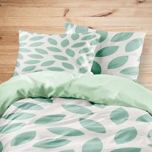 سرویس روتختی مدوپد طرح برگ مدل pod00063 یک نفره 4 تکه