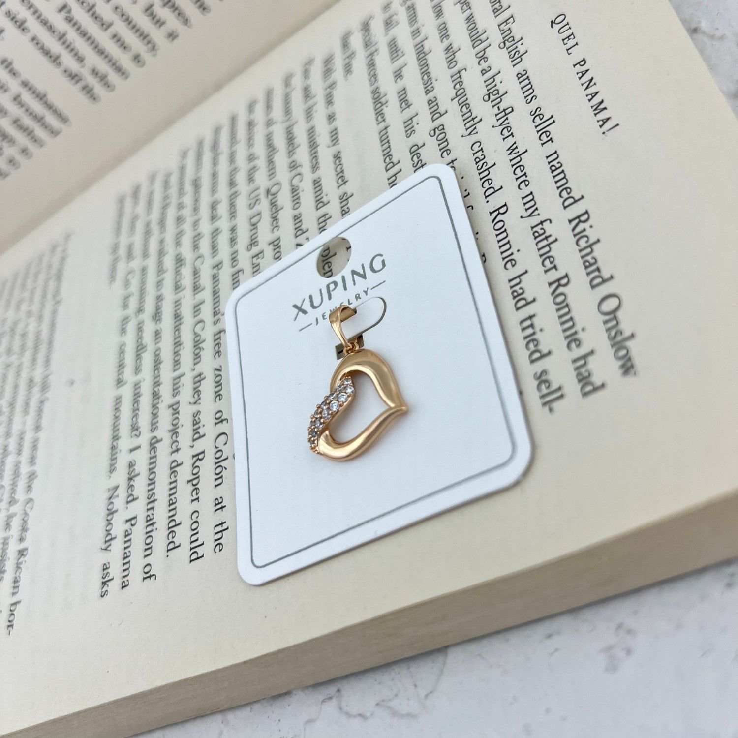 آویز گردنبند زنانه ژوپینگ مدل قلب کد N4624 -  - 3