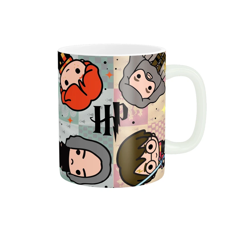 ماگ پاد آفرین مدل فانتزی و کیوت هری پاتر و مدرسه هاگوارتر کد 110