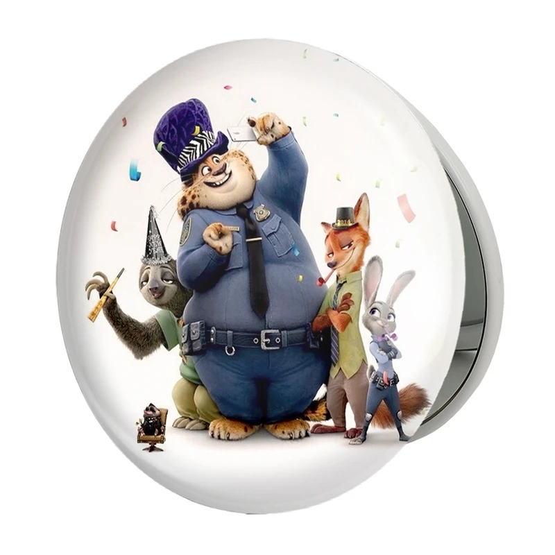 آینه جیبی خندالو طرح انیمیشن زوتوپیا  مدل تاشو کد 1023 