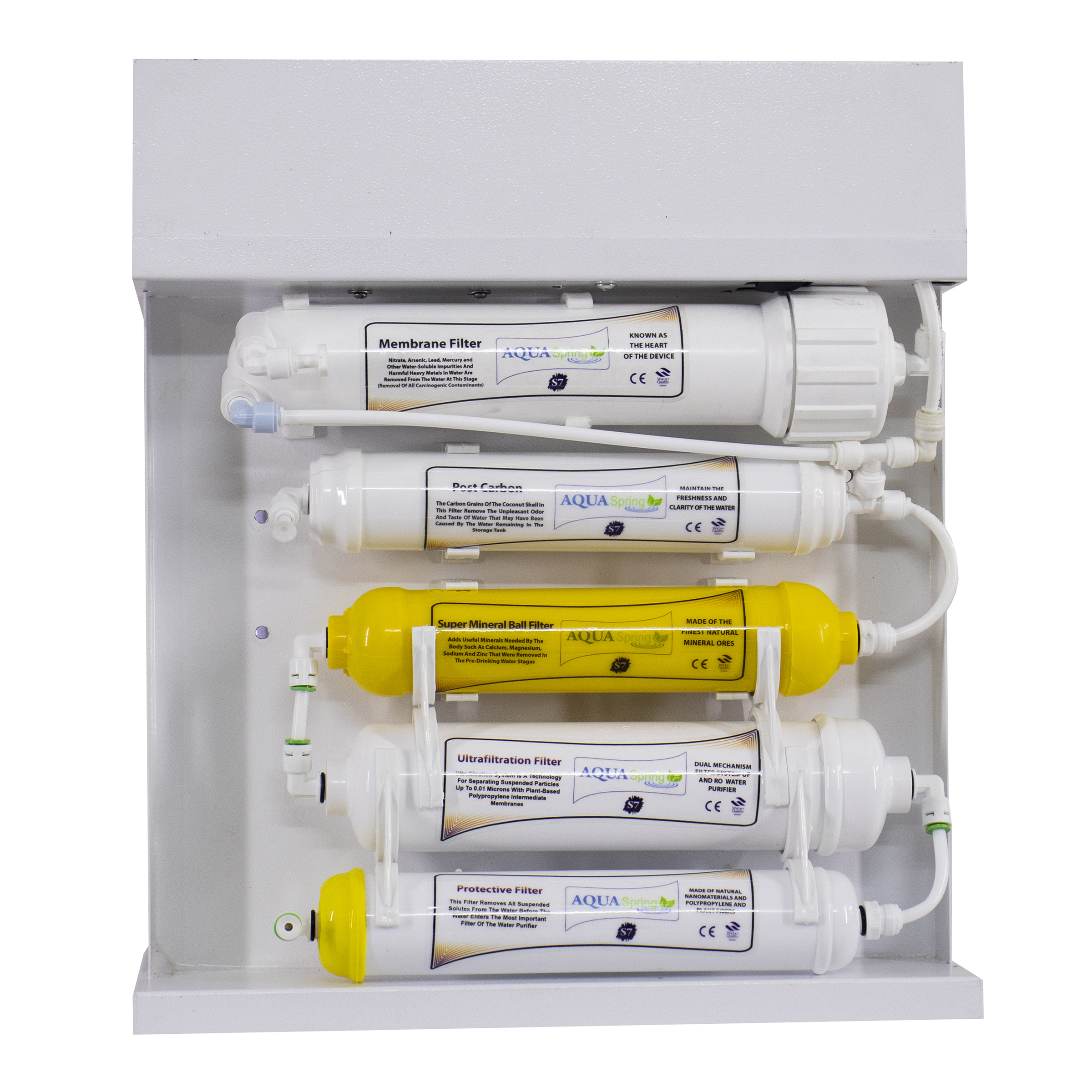 دستگاه تصفیه کننده آب آکوآ اسپرینگ مدل RO-S7-WZ 7010 به همراه رسوبگیر گلیتز